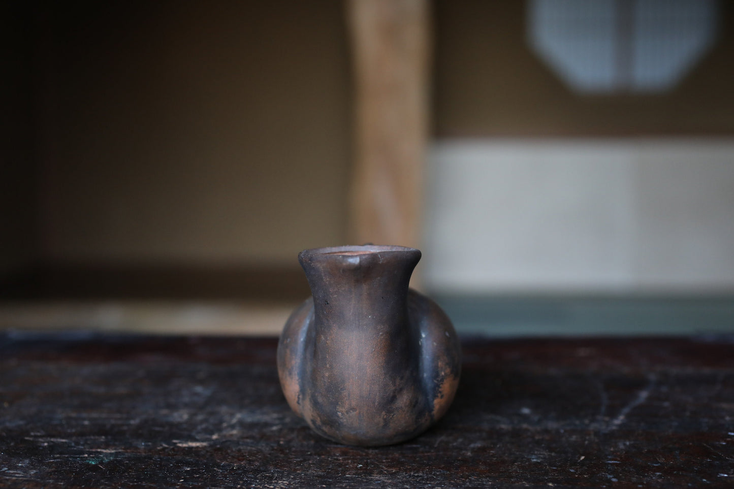 Bizen Pottery Tokkuri - Vintage Pigeon Shaped Japanese Sake Bottle Vase