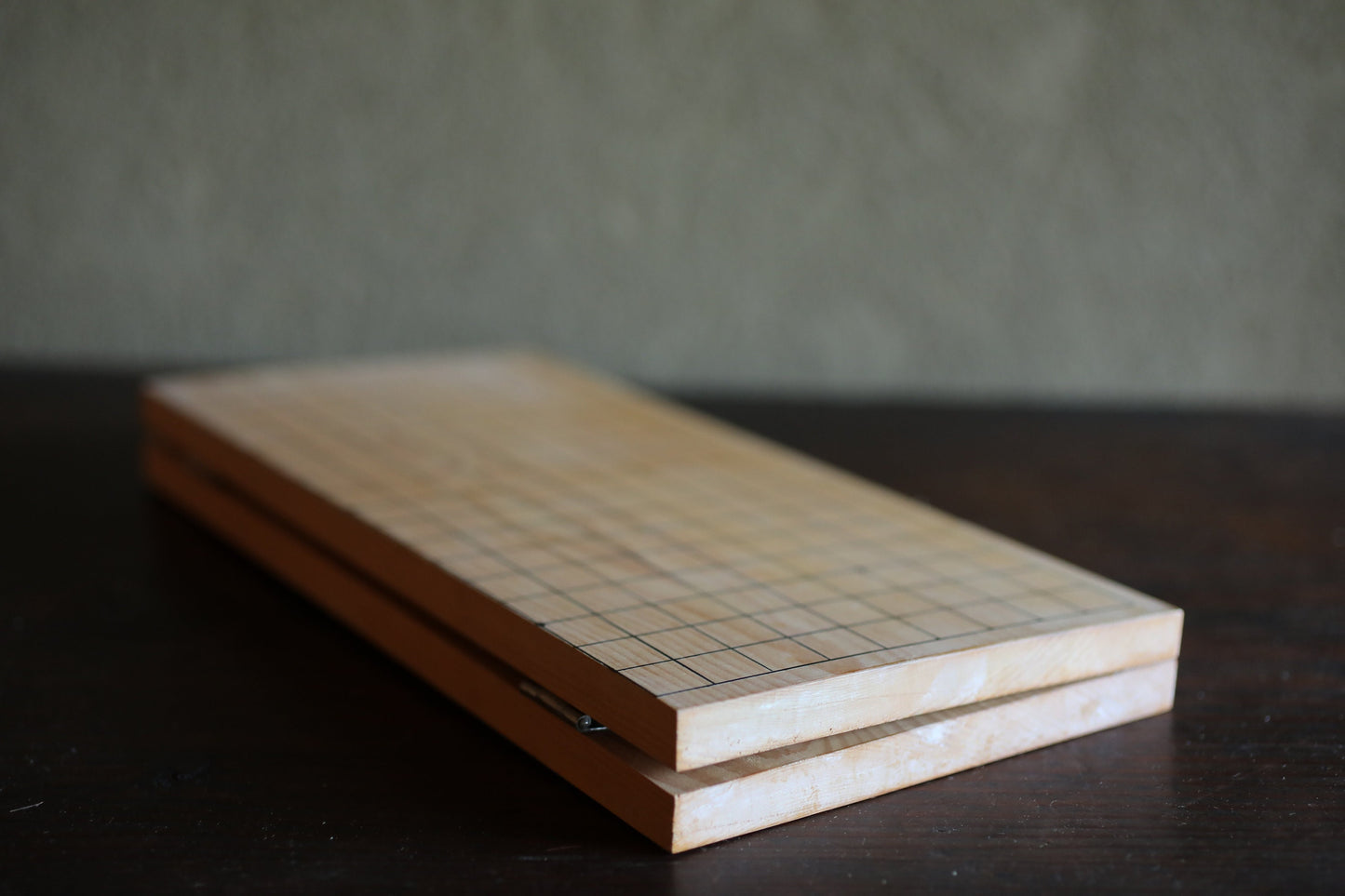 Folding Wood Go Board – Compact Japanese Go Game with Stone & Wooden Case