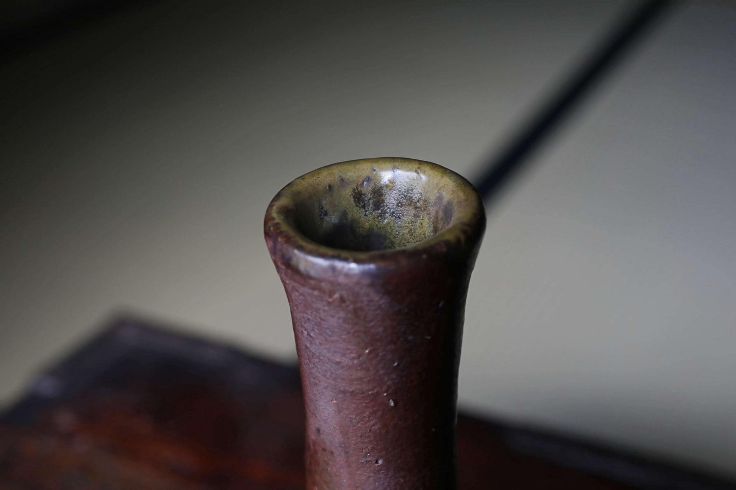 Bizen Ware Vase - Signed Japanese Pottery for Ikebana & Tea Ceremony Decor