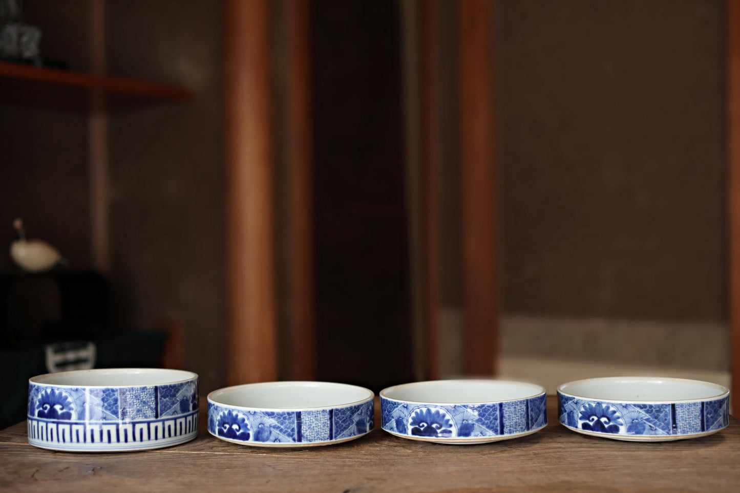 Antique Jubako Box - Japanese Porcelain Three-Tiered Edo Period Container