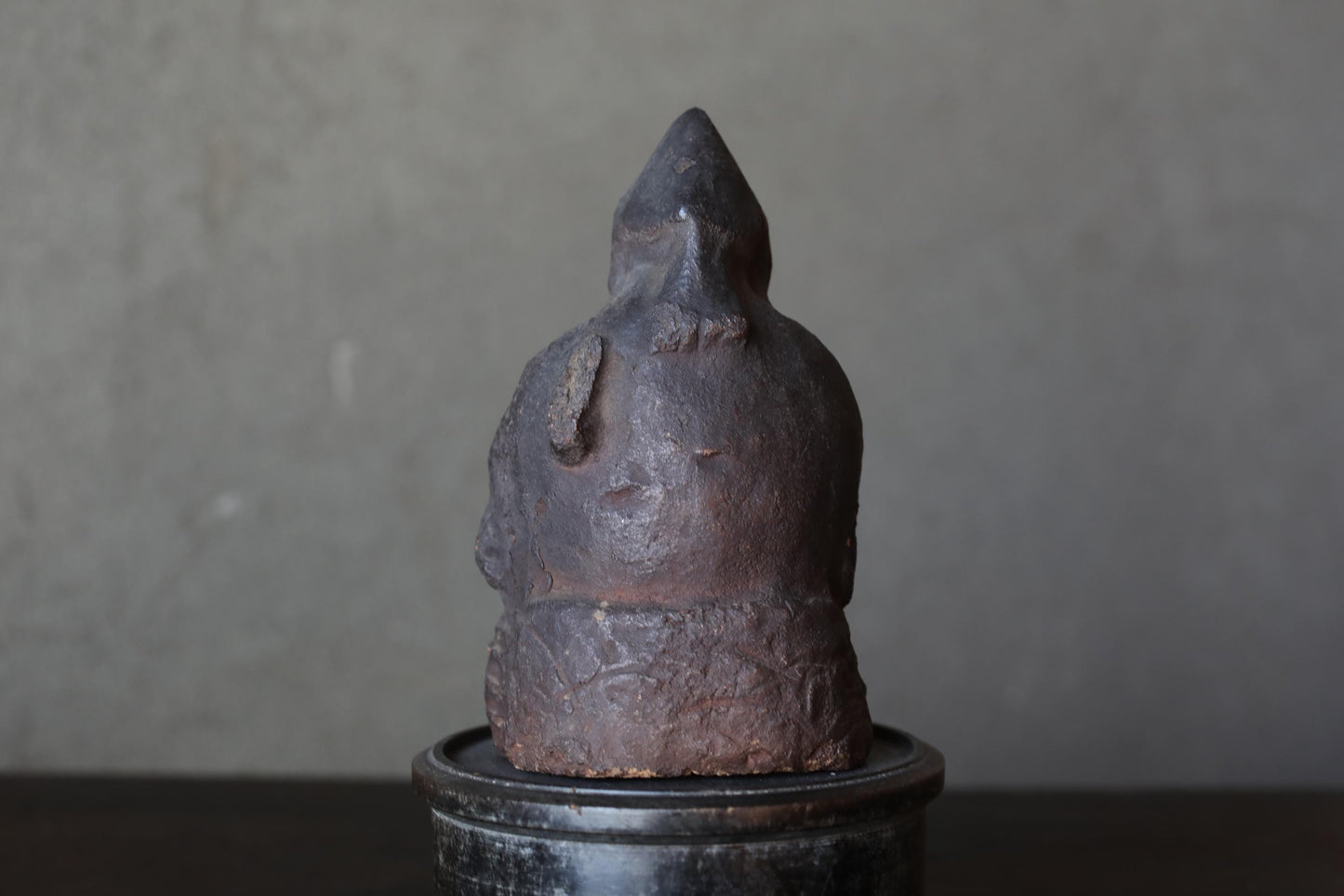 Antique Ebisu Statue – Edo Period Japanese Pottery Figurine | Business Prosperity Charm