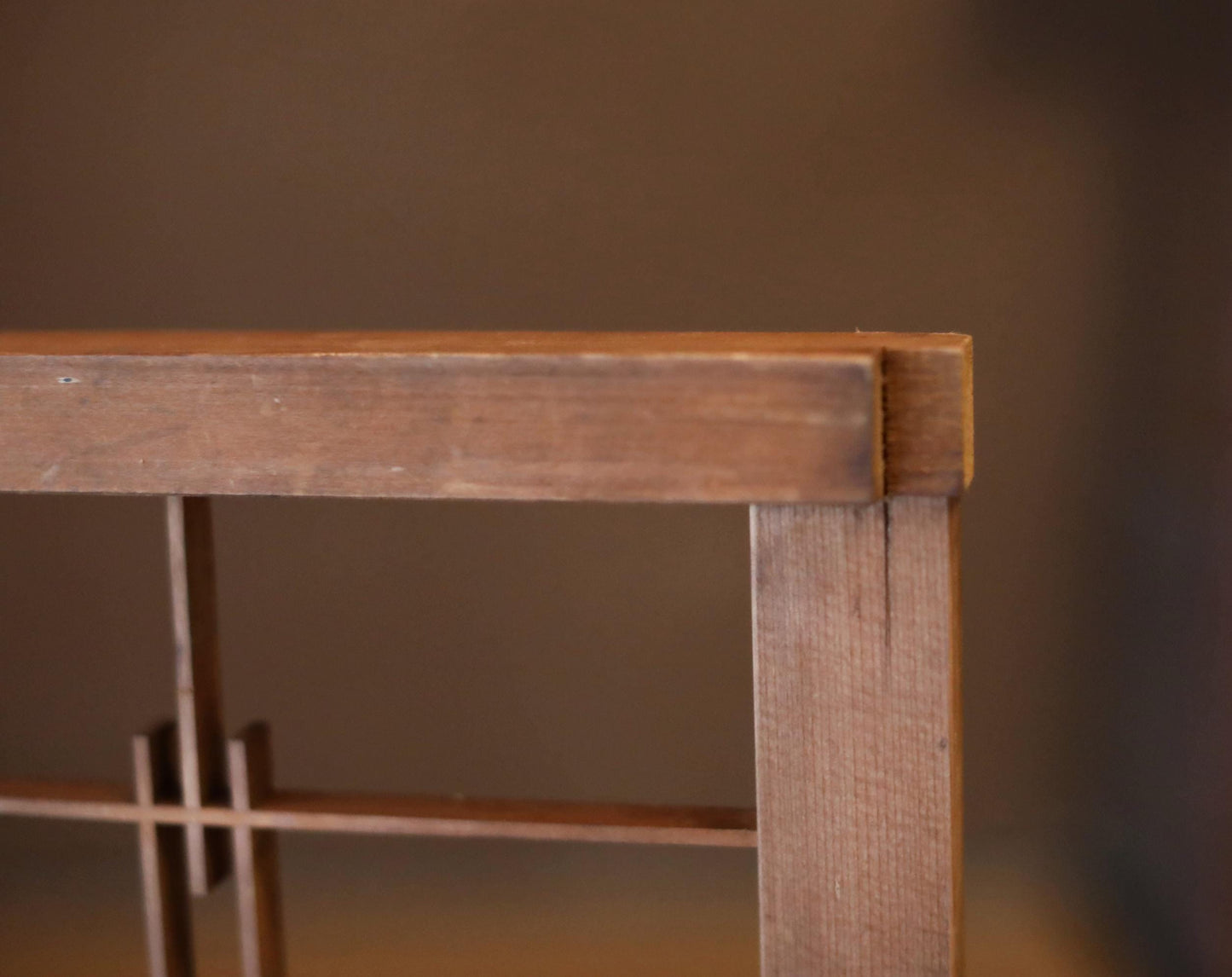 Kumiko Shoji Screen - Handcrafted Japanese Wood Lattice Panel | Vintage Room Divider