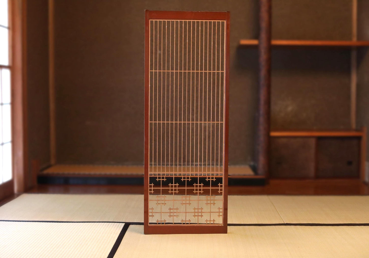 Japanese Wooden Lattice - Handcrafted Kumiko Shoji Panel | Wood Lattice Screen Room Divider