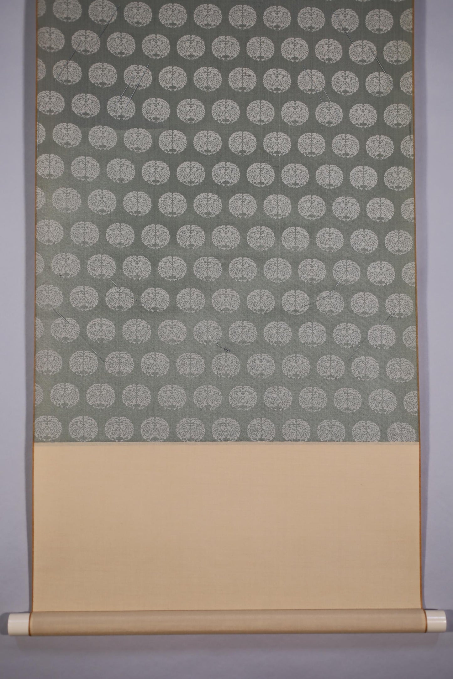 Empty Hanging Scroll - Japanese Calligraphy Silk Paper Scroll H117xW46cm