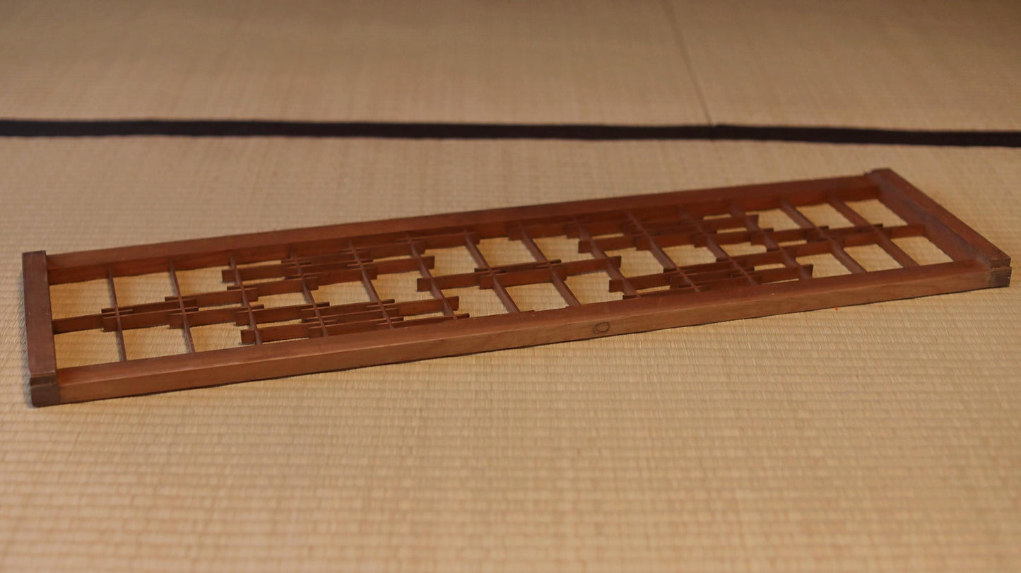 Kumiko Shoji Screen - Handcrafted Japanese Wood Lattice Panel | Vintage Room Divider