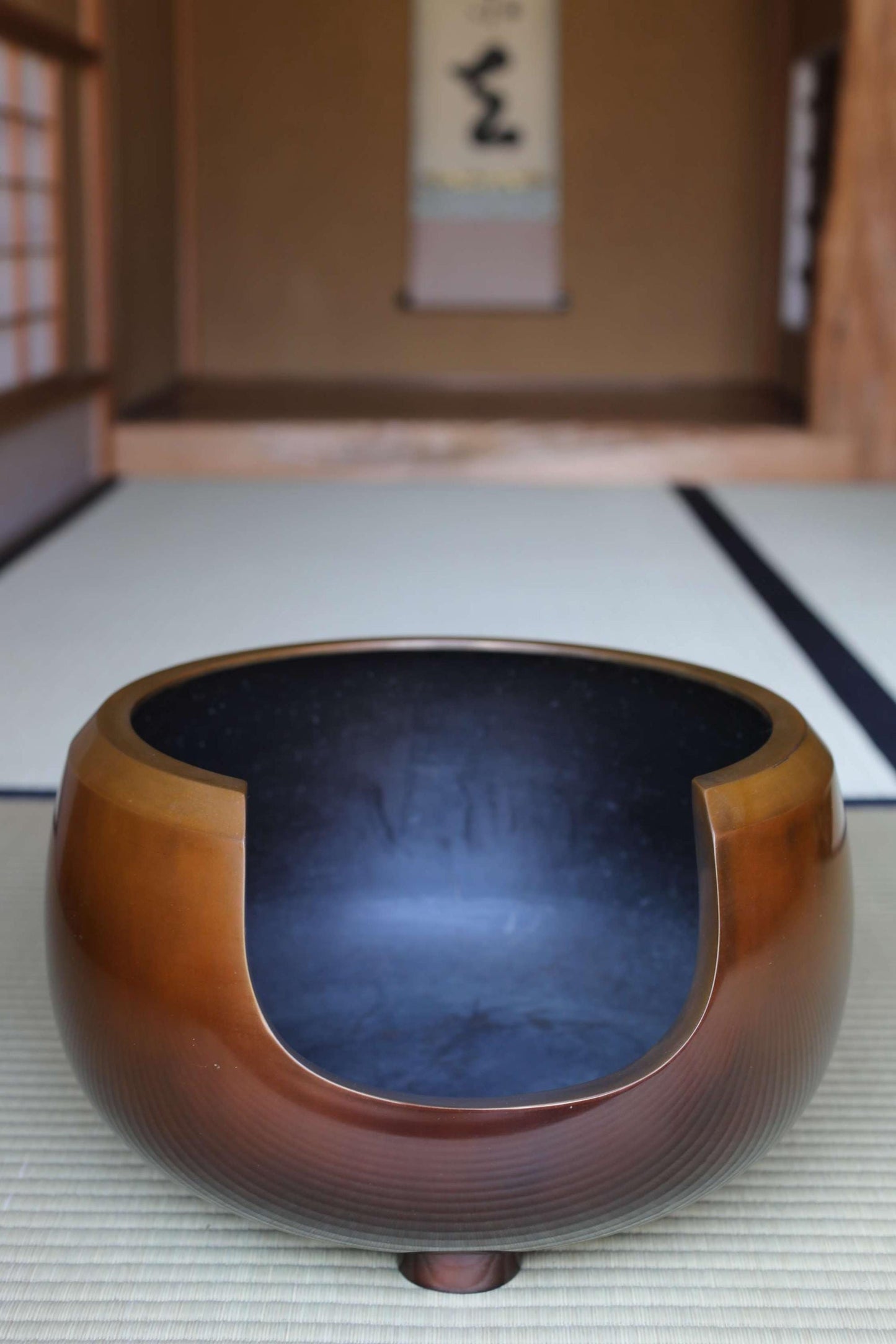 Japanese Bronze Tea Brazier – Master Onishi Art | Takaoka Copperware Furo