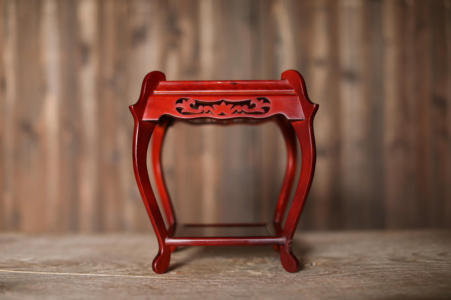 Japanese Wood Pedestal - Rosewood Bonsai Stand | Handcrafted Karaki Display
