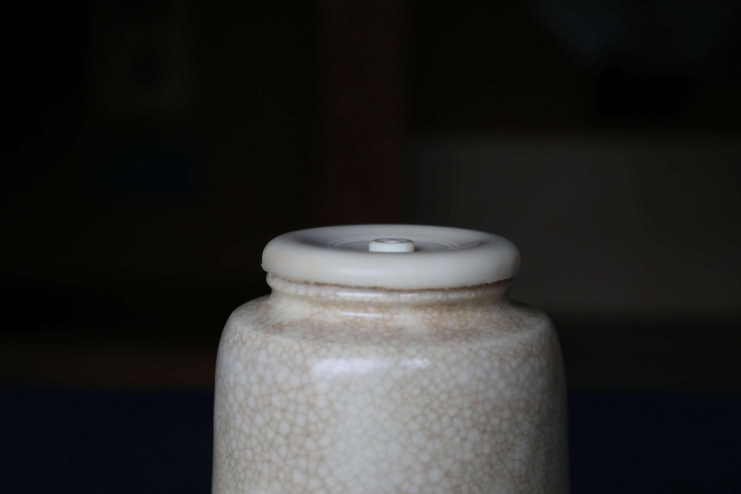 Japanese Matcha Caddy - Vintage Katatsuki Chaire with Silk Shifuku Bag for Tea Ceremony