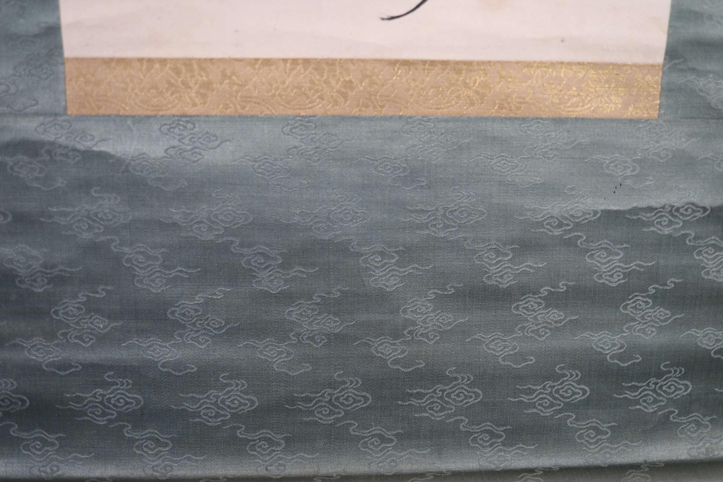 Japanese Hanging Scroll - Vintage Kakejiku Calligraphy Art | Zen Kanji Silk Painting