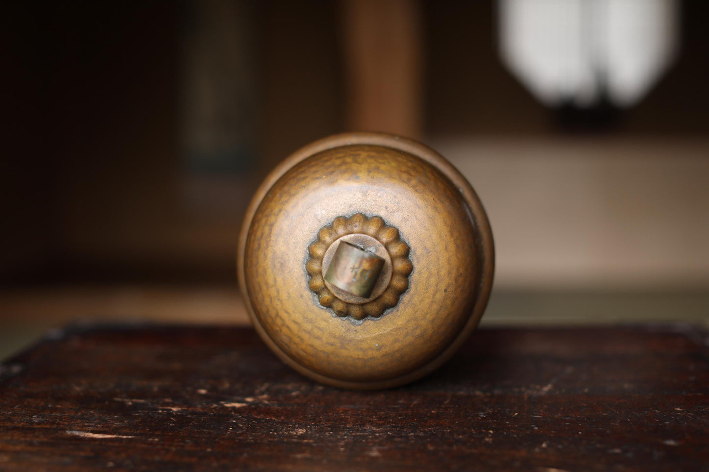Japanese Bronze Bell - Hand Hammered Antique Shinto Shrine Bell With Sacred Sound