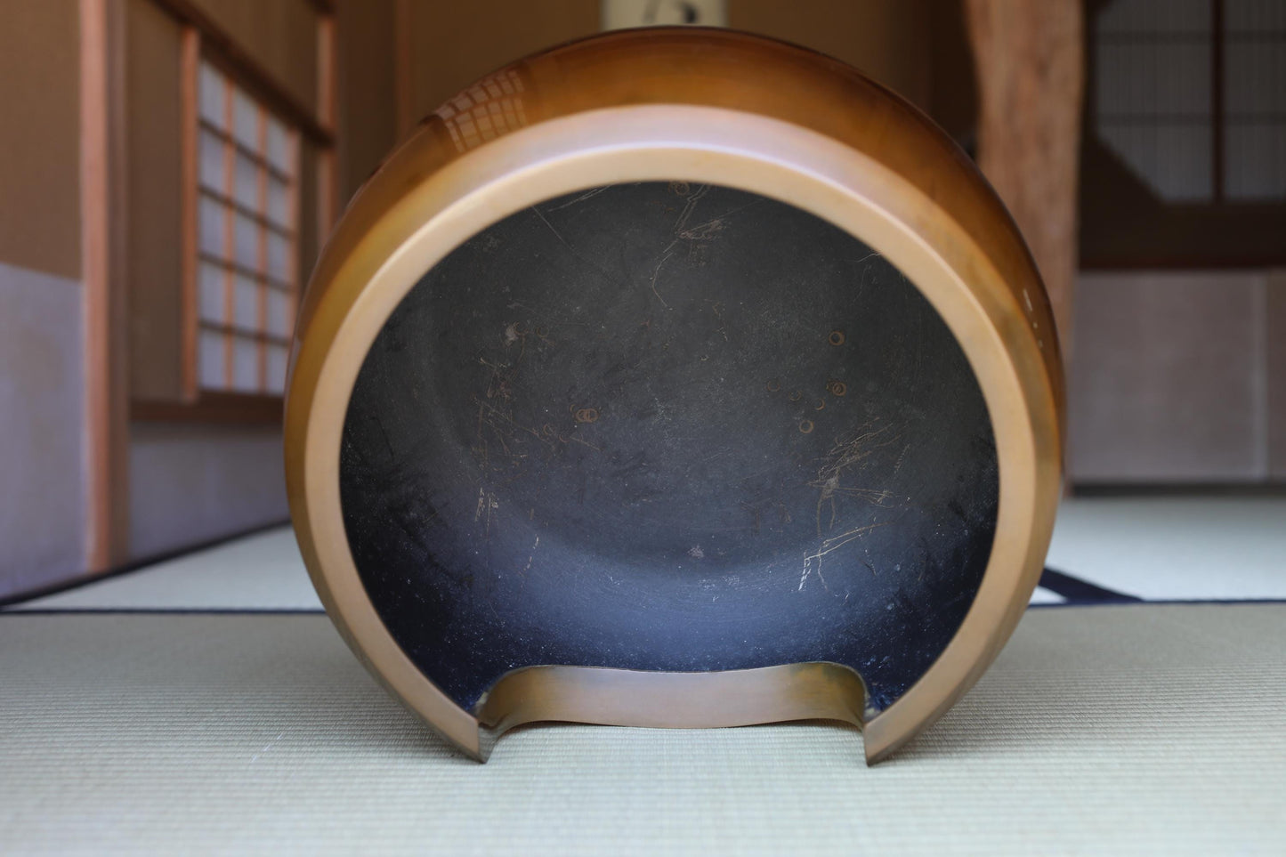 Japanese Bronze Tea Brazier – Master Onishi Art | Takaoka Copperware Furo