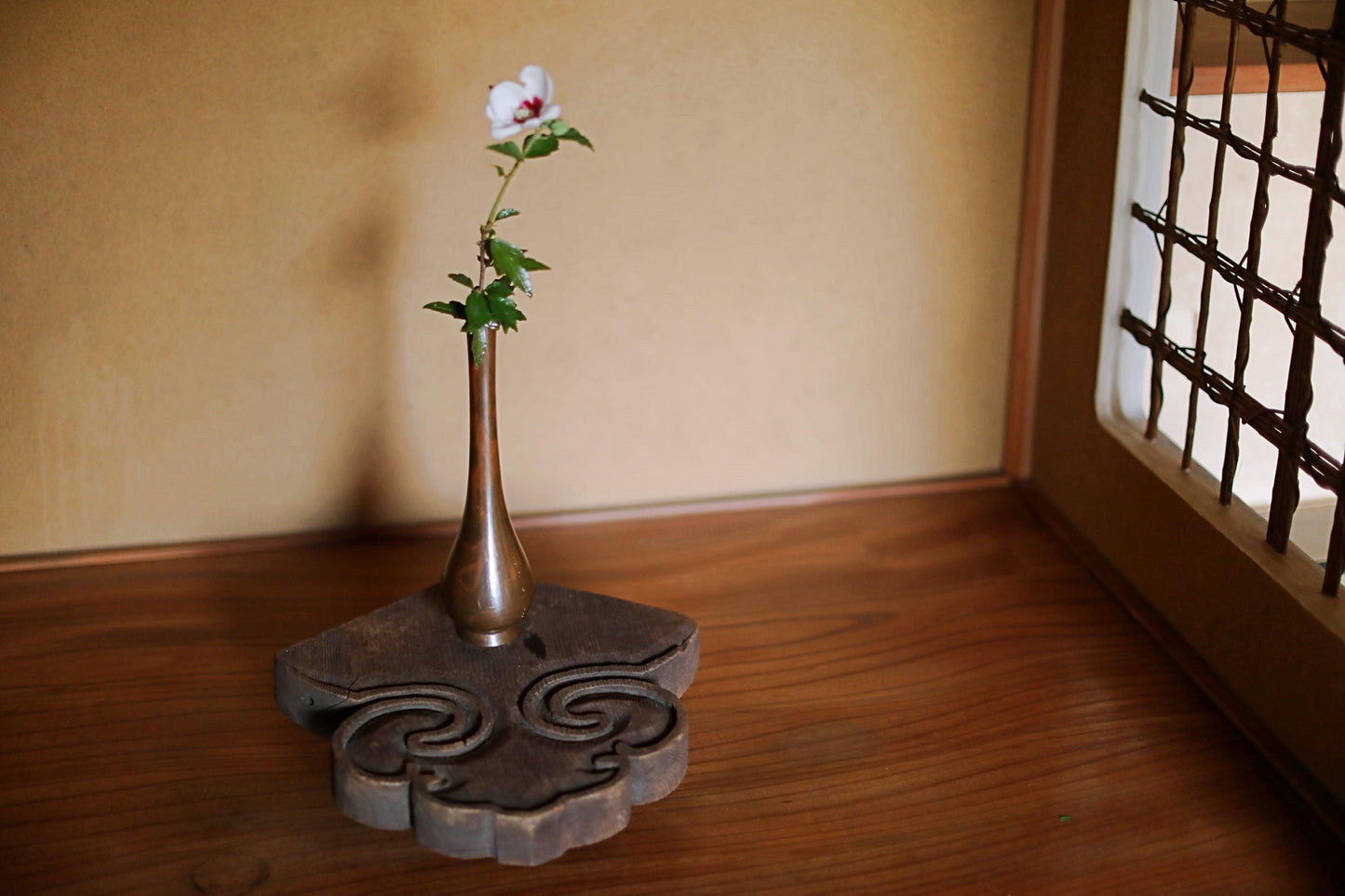 Antique Japanese Wood Carving - Wooden Cloud Pedestal | Buddhist Temple Art Sculpture