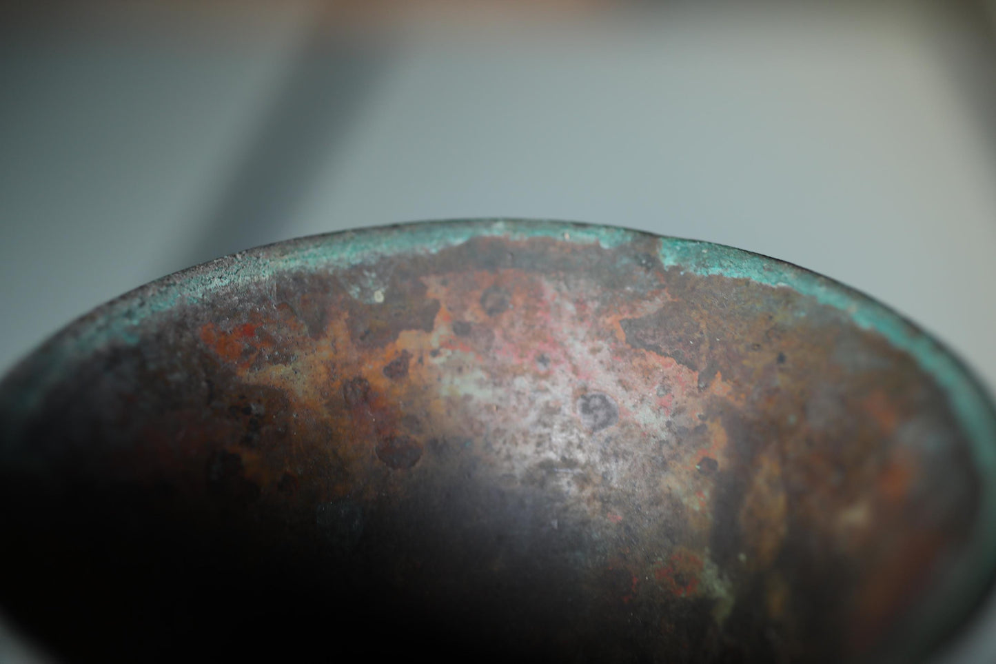 Vintage Japanese Vase - Hand Cast Bronze Flower Vase with Aged Patina