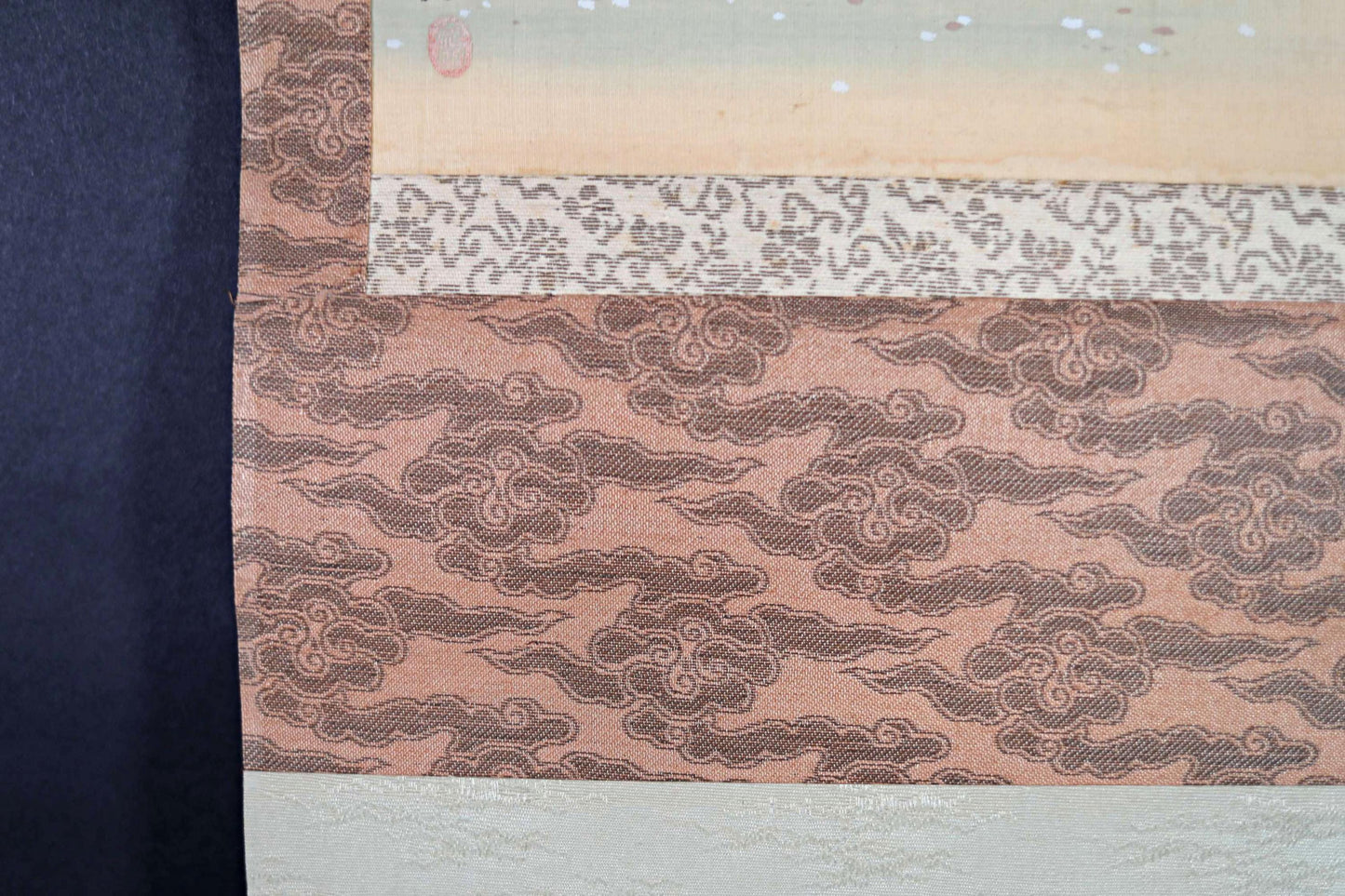 Antique Japanese Scroll - Meiji Period Mothers and Children Kakejiku Wall Art