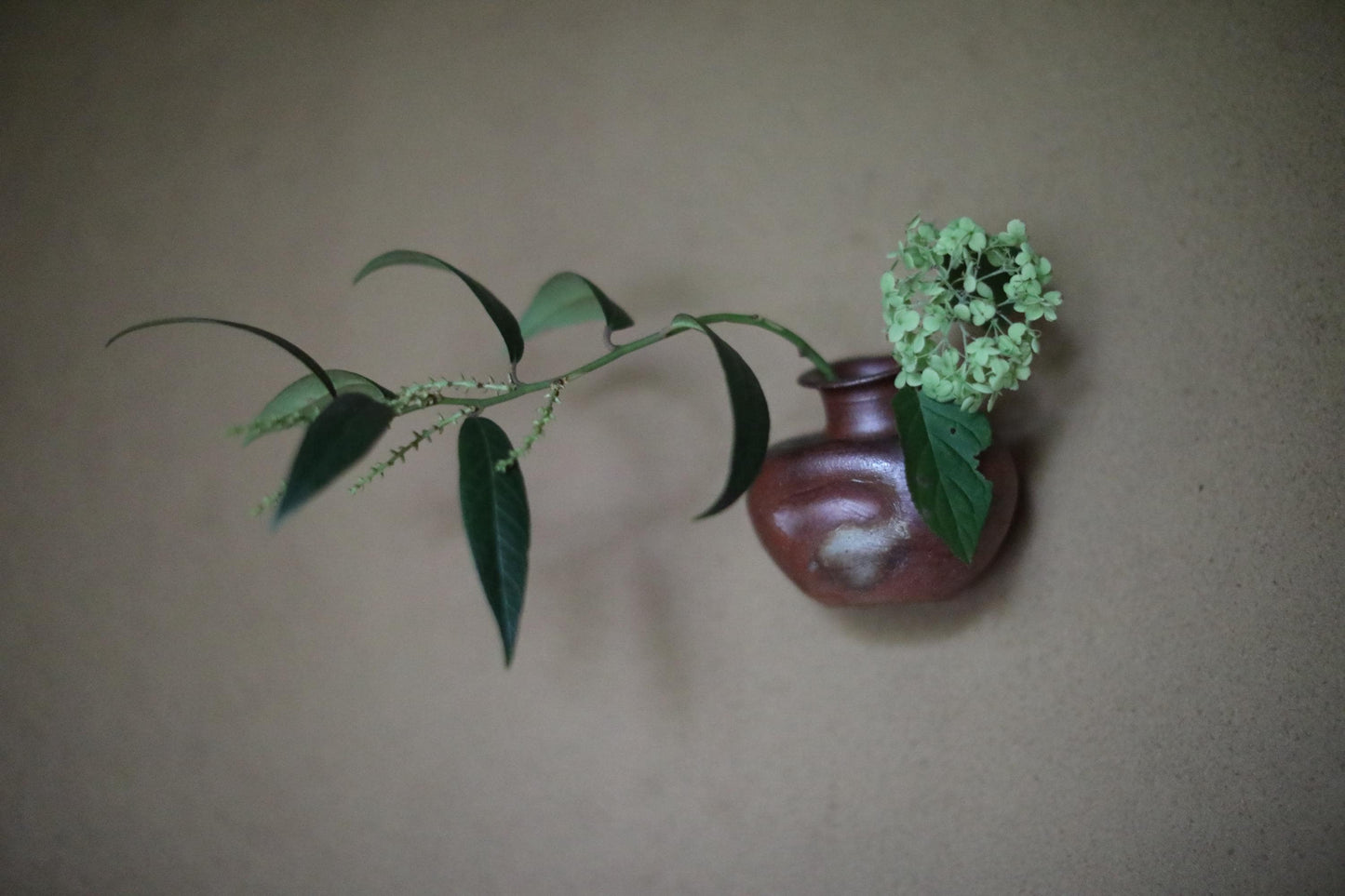 Bizen Ware Vase - Handmade Japanese Pottery | Wabi Sabi Decor, Hunched Shape, Gift Box