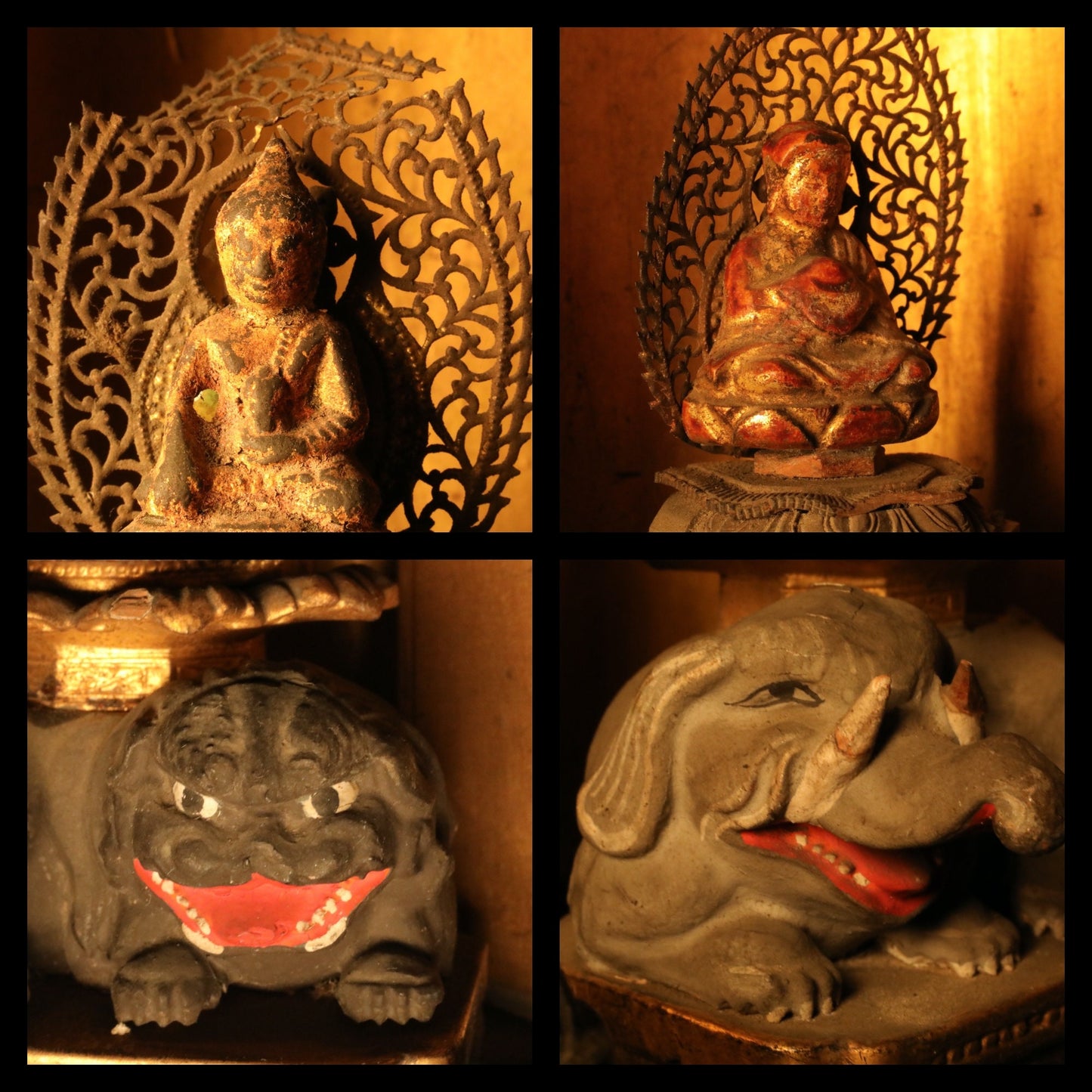 FINE!Japanese Antique sculpture From Buddhist temple statue of 釈迦如来Shakyamuni shrine 1800 Edo era wood hand craft Buddhist alterH11.8×10.8in