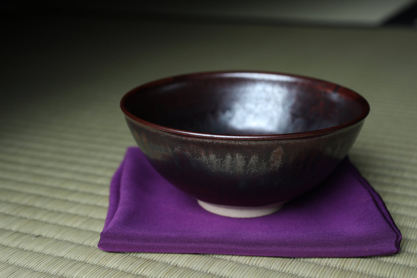 Green tea bowl Japanese antique CHAWAN Rikyu利休"TAKATORI"ware handmade Matcha Cup Tea Ceremony pottery with box signatureH2.4×5.1in