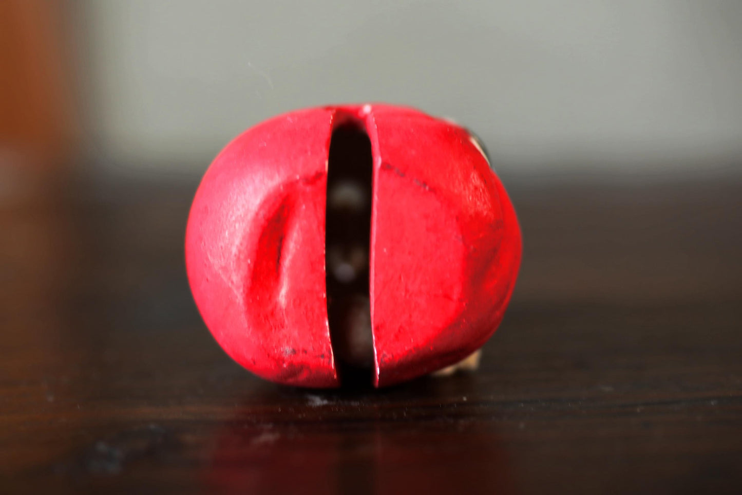 Japanese vintage pottery bell character DARUMA ornament Paper weight, Japanese ornament small bell H2.2×1.7×2in/H5.5×4.2×5.2cm