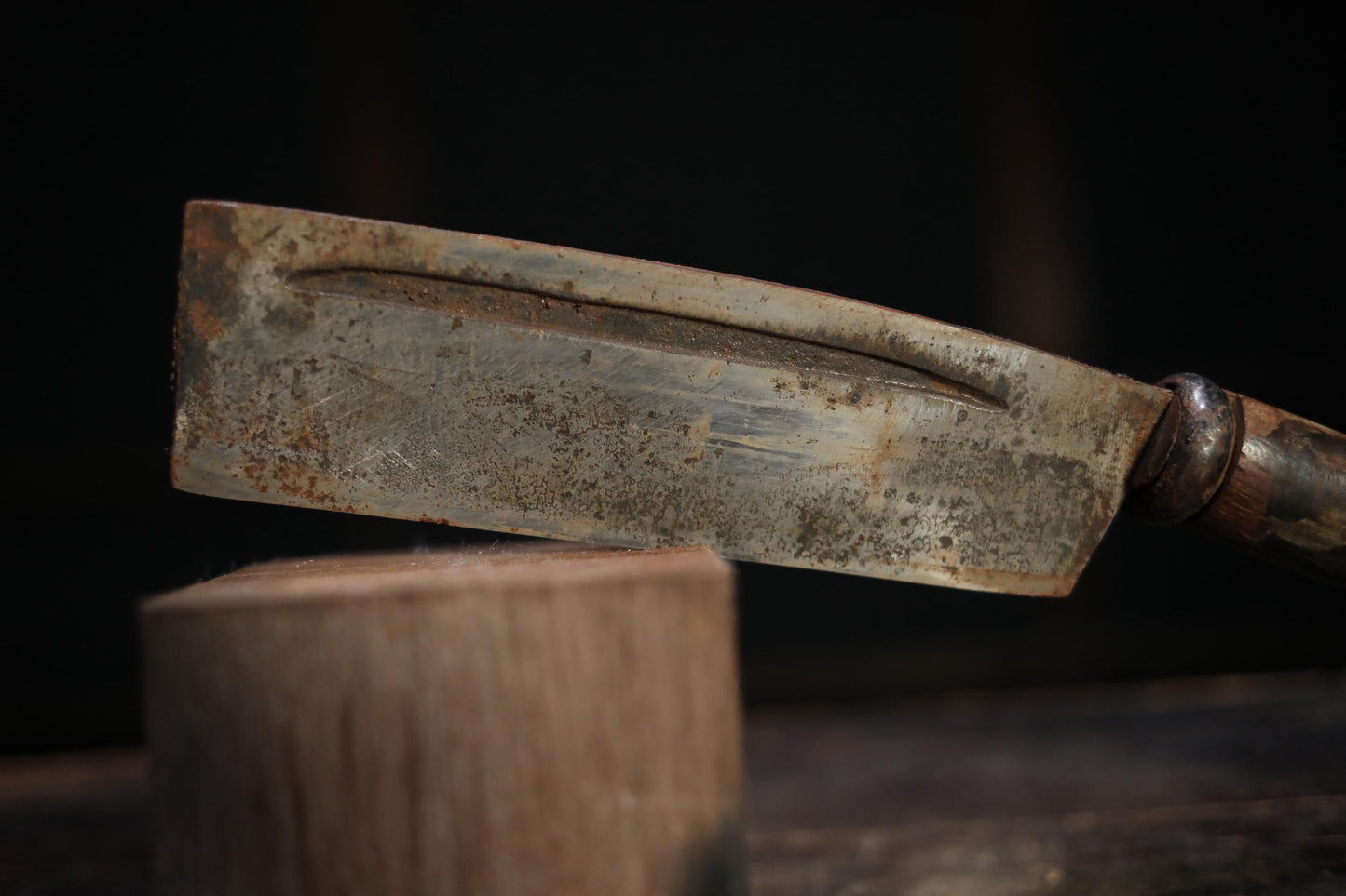 Japanese traditional machete for pruning with wood handle, Japanese lumberjack tool for  bushwhacking , with a brand 13.8in/35cm length