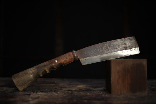 Japanese traditional machete for pruning with wood handle, Japanese lumberjack tool for  bushwhacking , with a brand 13.8in/35cm length