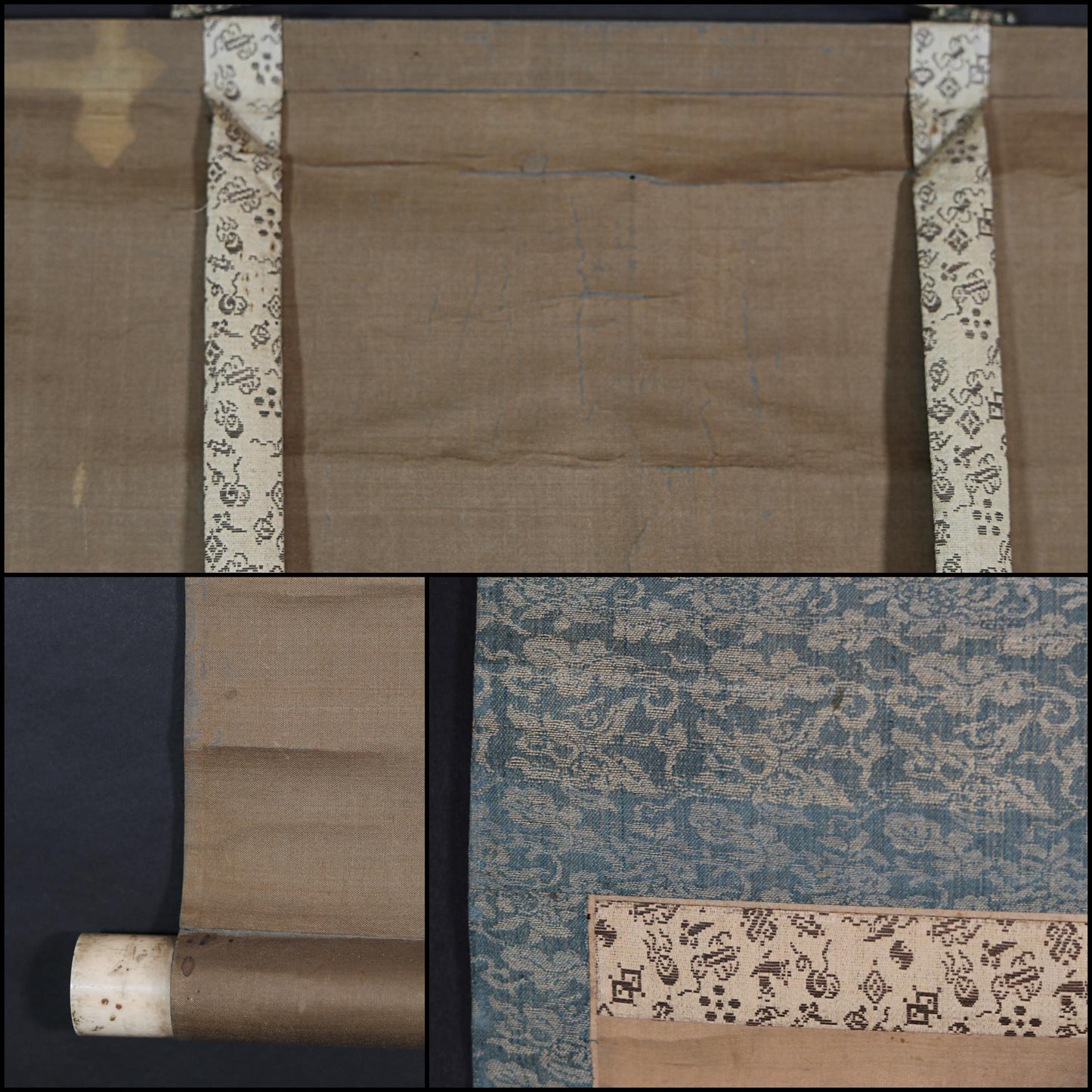 FINE! RARE! Japanese antique rising Dragon ink brush painting hanging scroll by Gosyun /dragon KAKEJIKU with Box 1700s Edo H71.7in/182cm