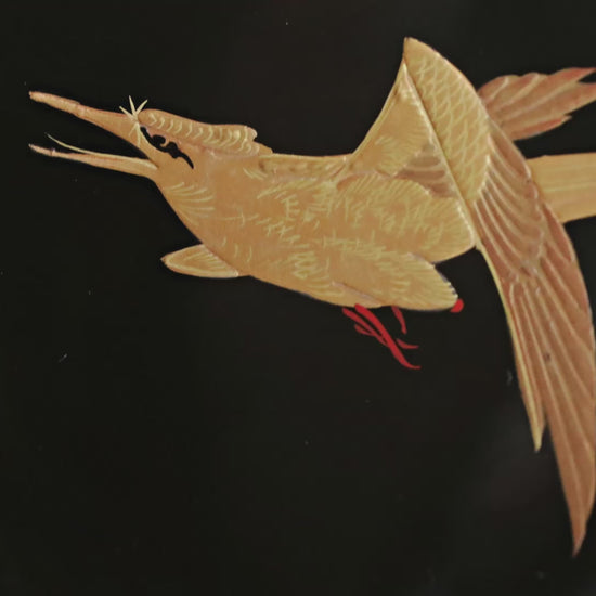 Japanese antique maki-e bowls set