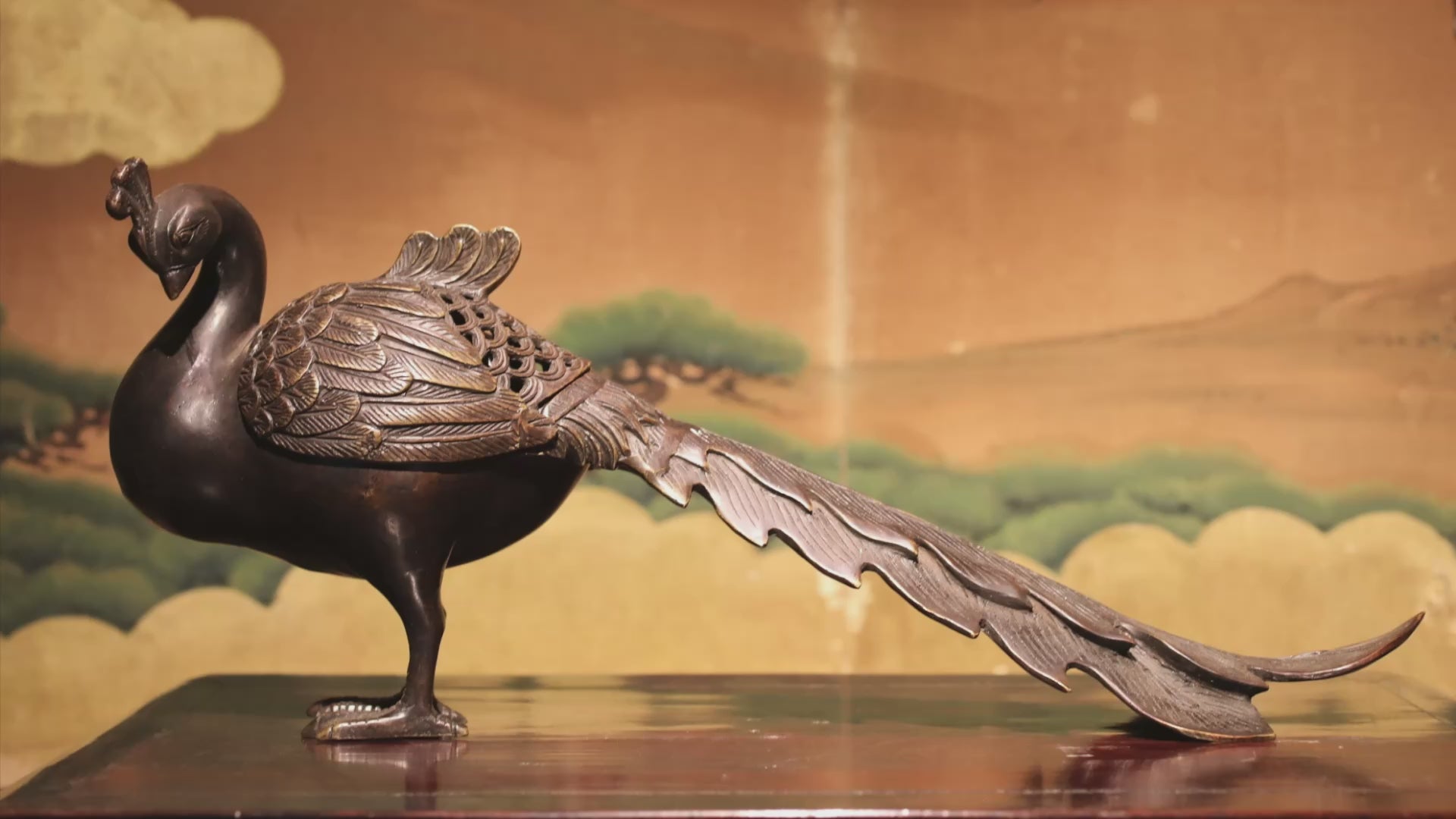 Japanese antique bird censer